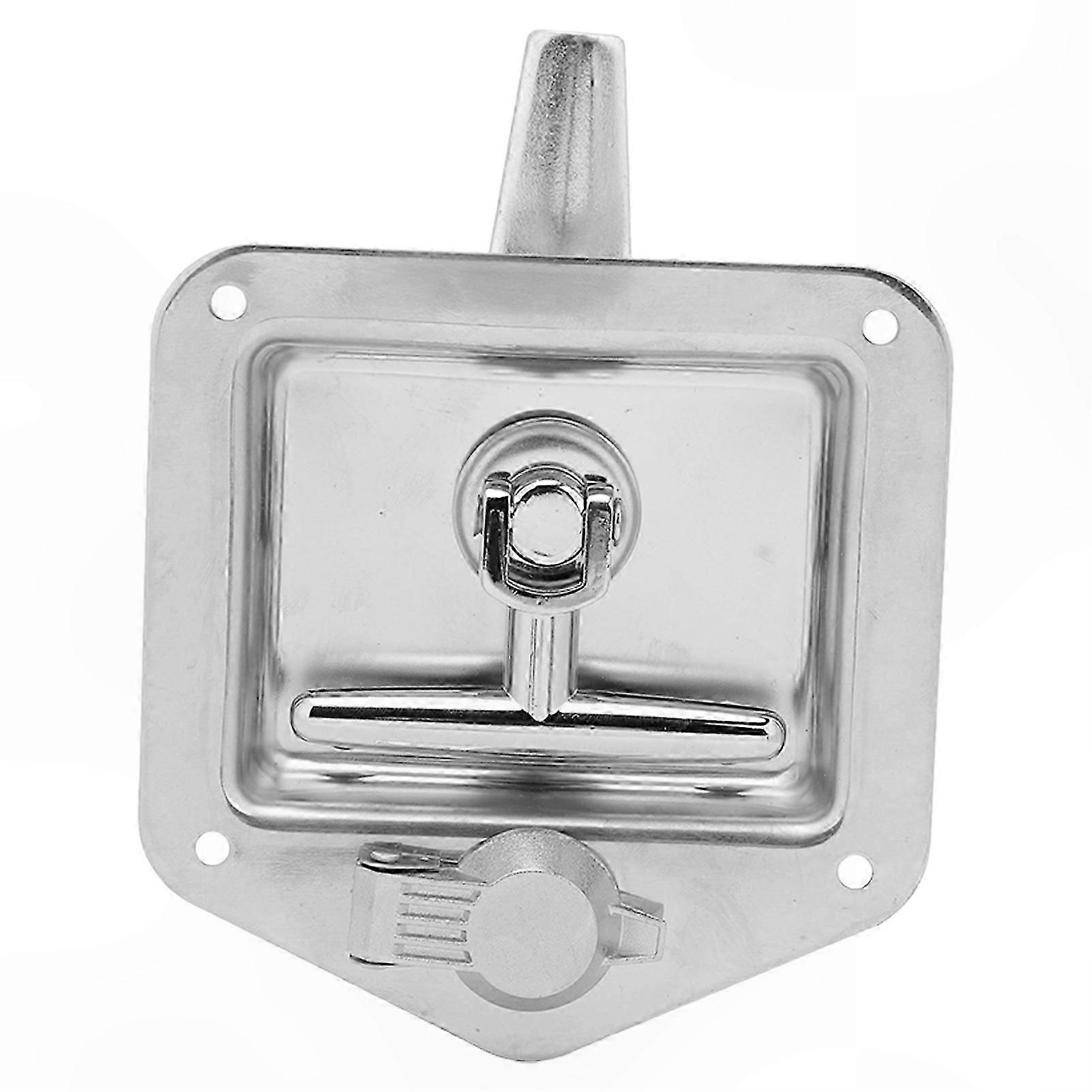 Stainless Steel T-Handle Latches for Toolboxes, 2 Pack with Keys for RV, Trailer, and Camper Doors