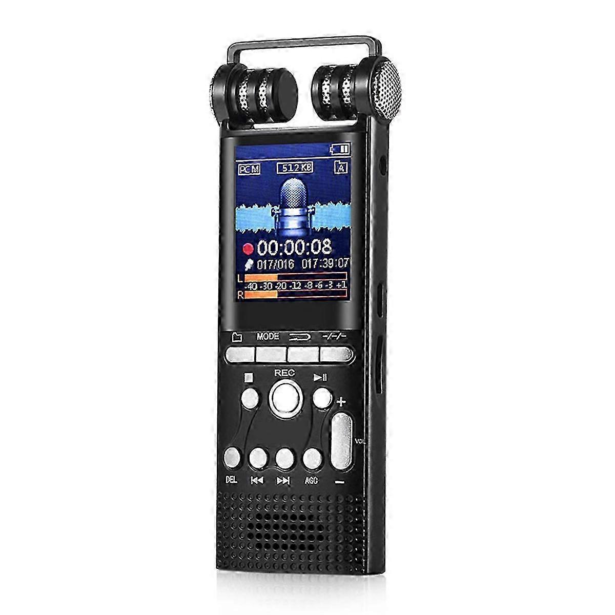High-Definition Screen Digital Voice Recorder with Intelligent Recording Function and External Speaker for MP3 Players