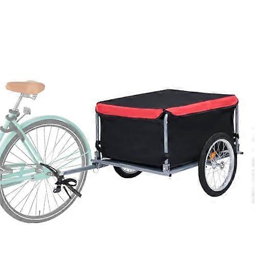 HeavyDuty Bicycle Cargo Trailer, Steel Frame, Supports 60kg, Ideal for Cycling