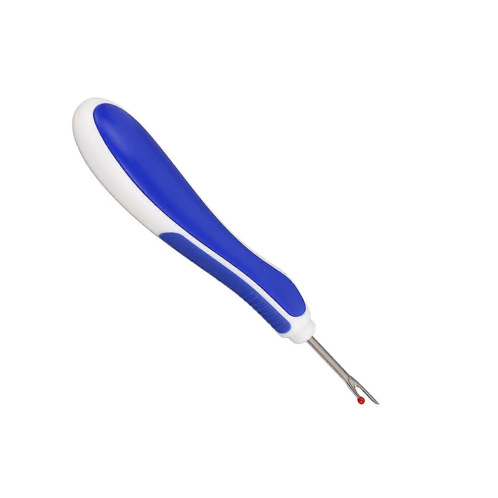 Seam Ripper Blue Silicone Handle Thread Unpicker Ergonomic Labor Saving