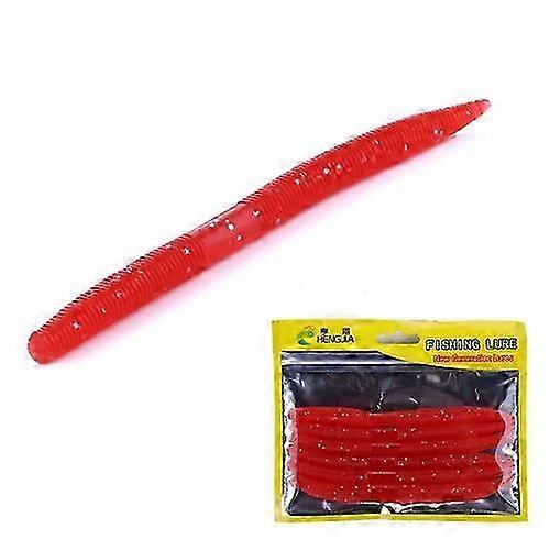 SO102 6 PCS 14cm/8.5g Big Earthworm Soft Worm Fishing Lure Artifici...