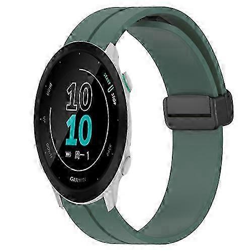 For Garmin Forerunner 158 20mm Solid Color Magnetic Clasp Silicone ...