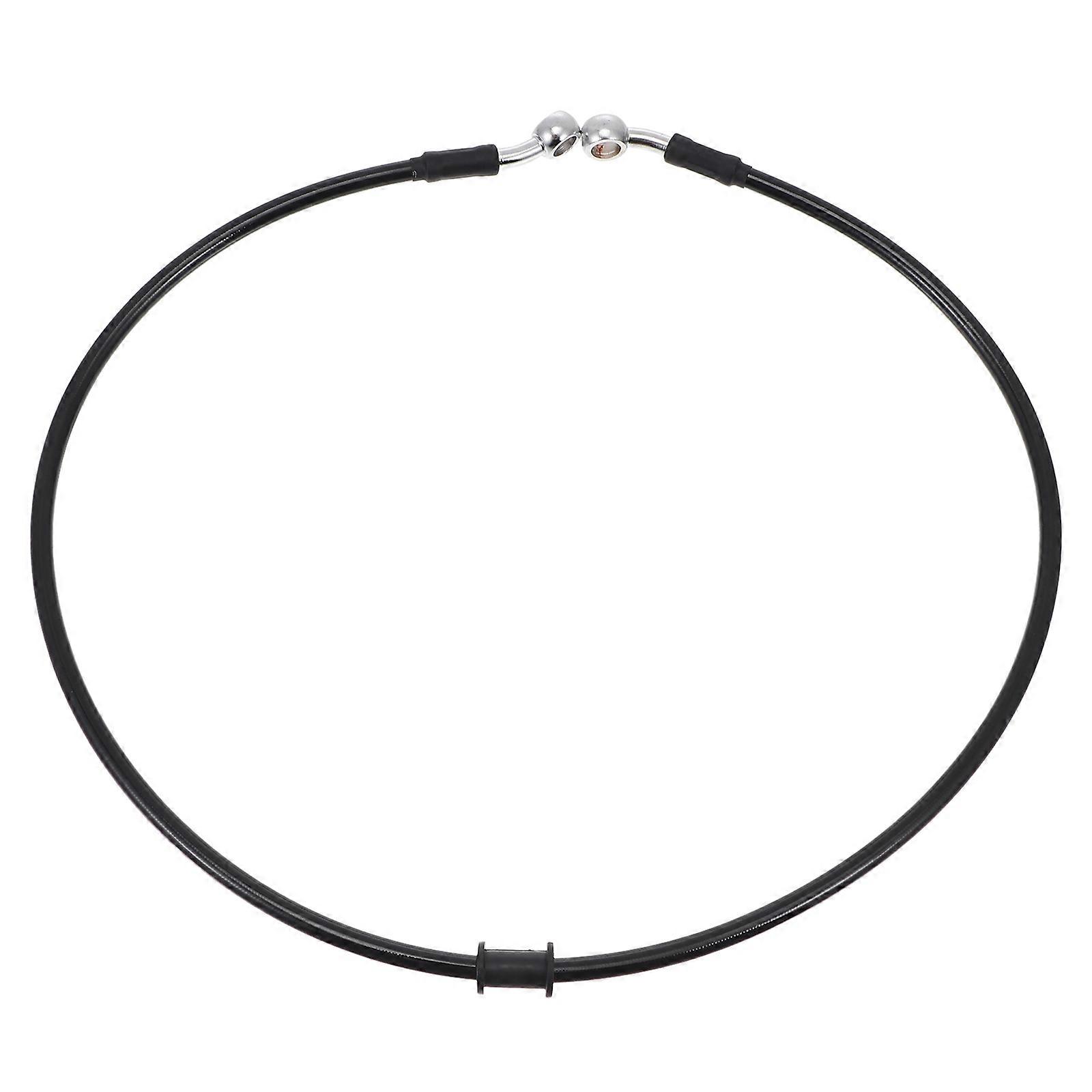 Simple Motorcycle Brake Hose Durable Wire for Bike Using Black Nylon Iron Material