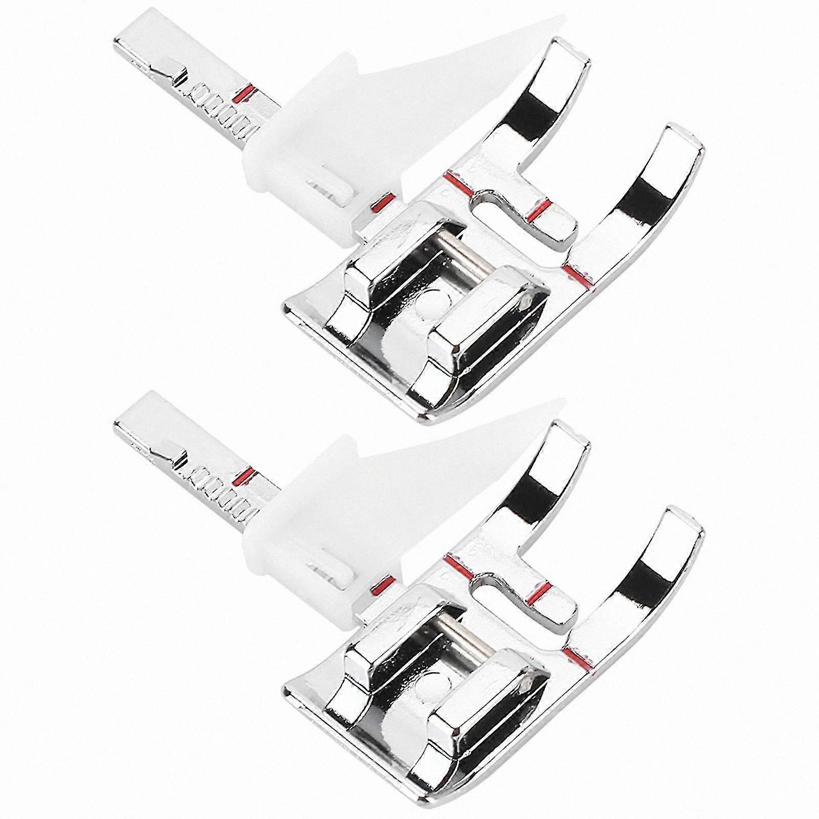 2-Pack Adjustable Guide Presser Foot for Sewing Machines