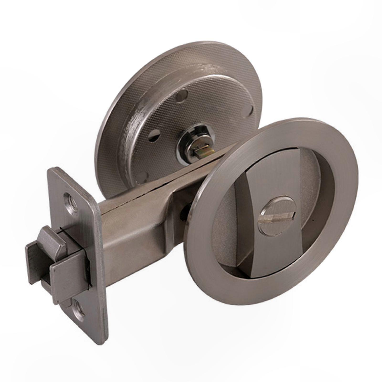 Durable Hidden Round Door Lock for Sliding Bathroom Doors with Anti-Rust and Wear-Resistant Features