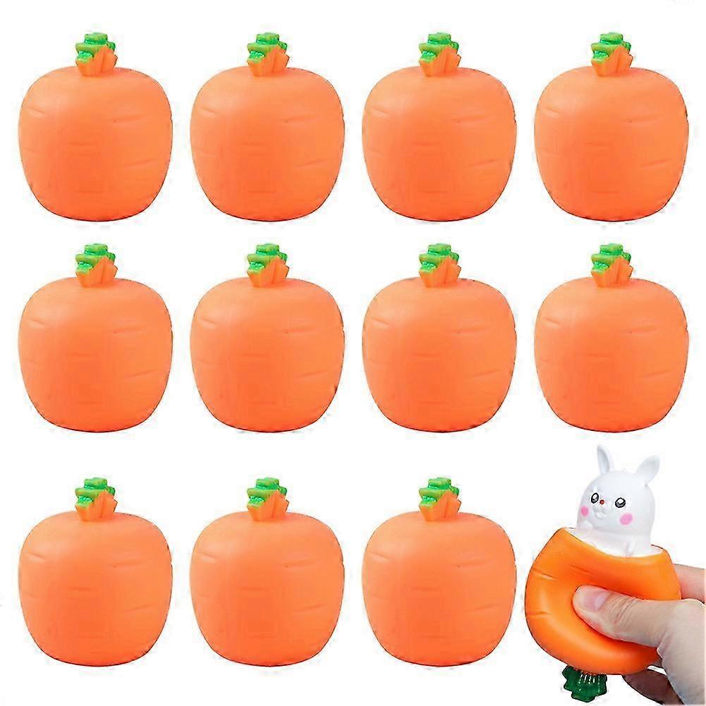 Carrots Pop-Up Bunny Stress Relief Squeeze Toy for Kids