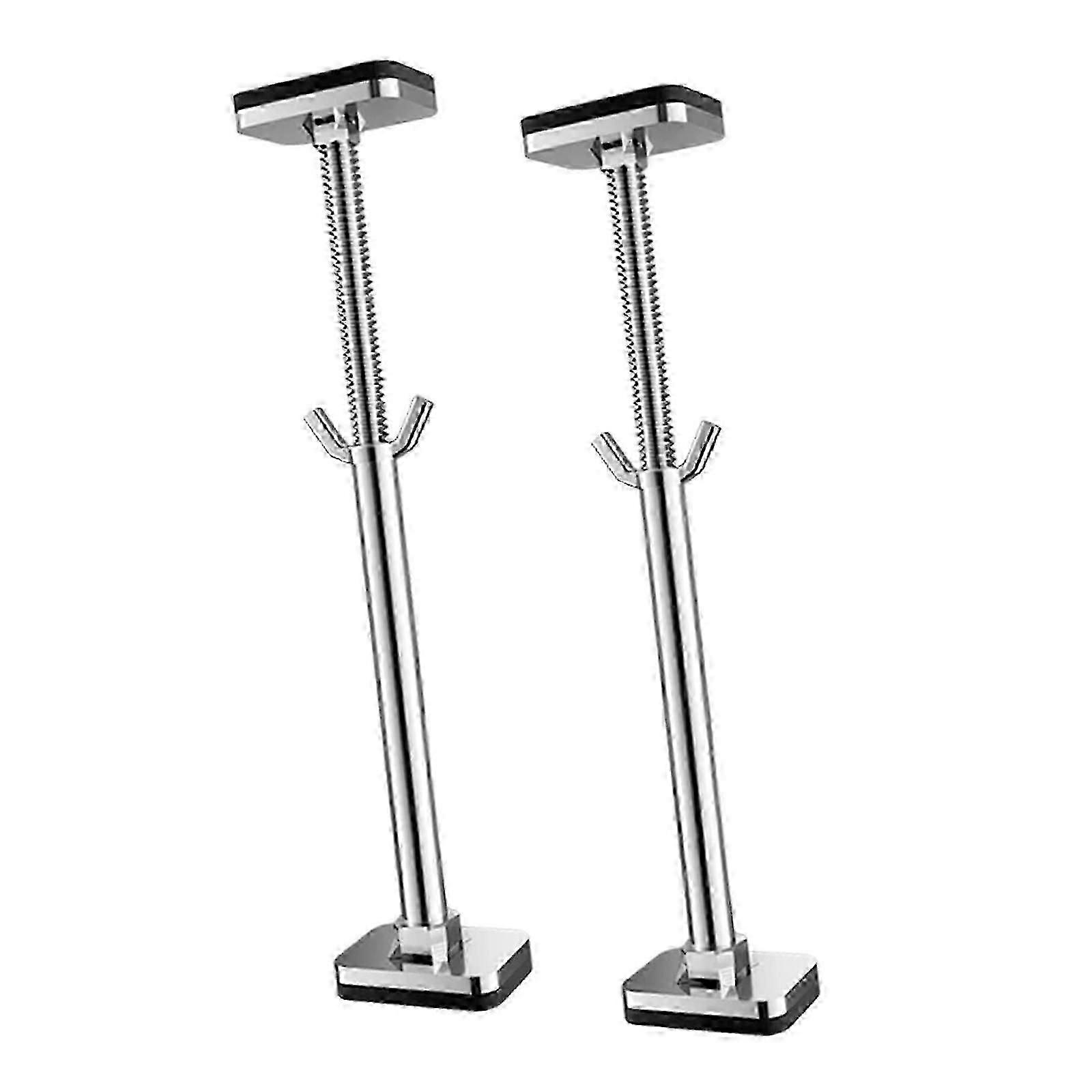 2-Pack Adjustable Stainless Steel Undermount Sink Support Frames for Secure Basin Installation