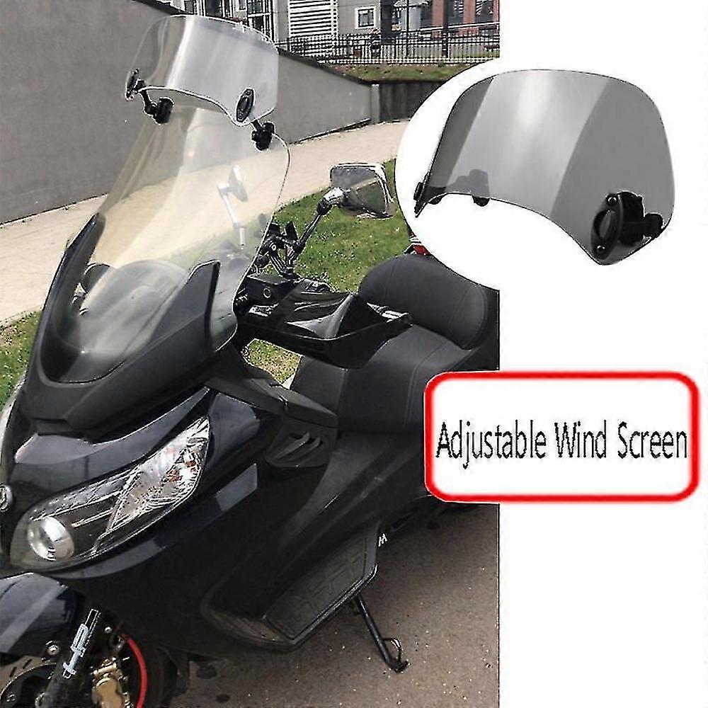 Transparent Color Universal Motorcycle Adjustable Wind Screen Exten...