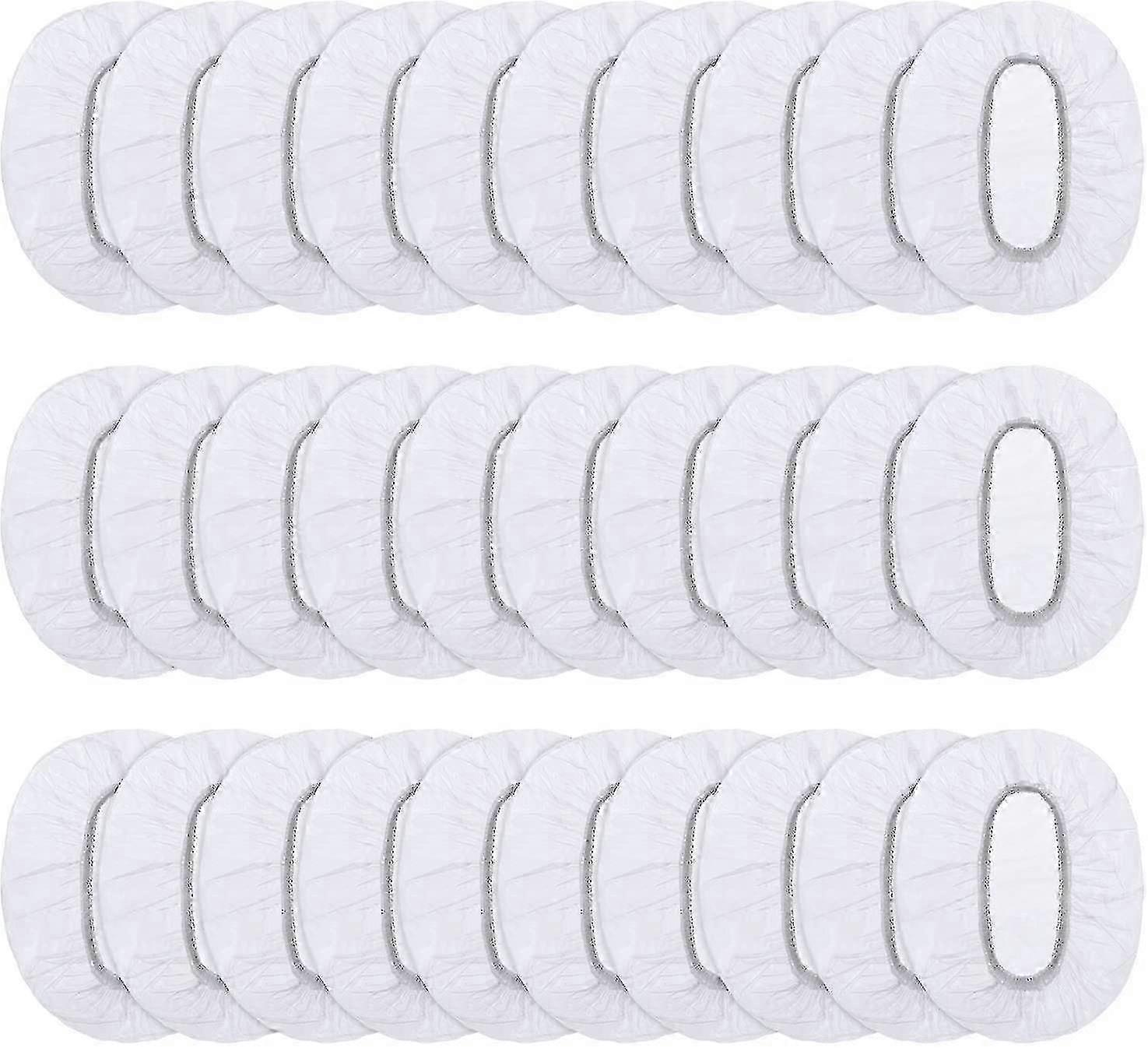 100 Pack Clear Disposable Ear Protectors Waterproof Ear Covers For ...