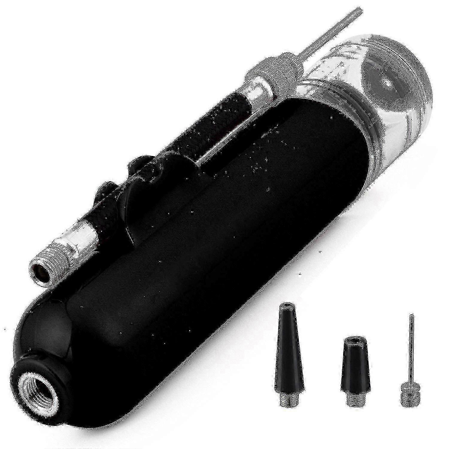 Portable Air Pump Set Ball Pump Inflator Kit Needle Nozzle Extensio...