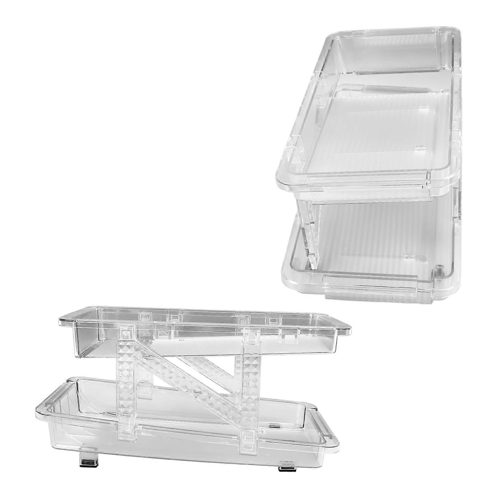 2PCS Adjustable 2-Layer Soda Can Dispenser for Fridge 36x16.3cm