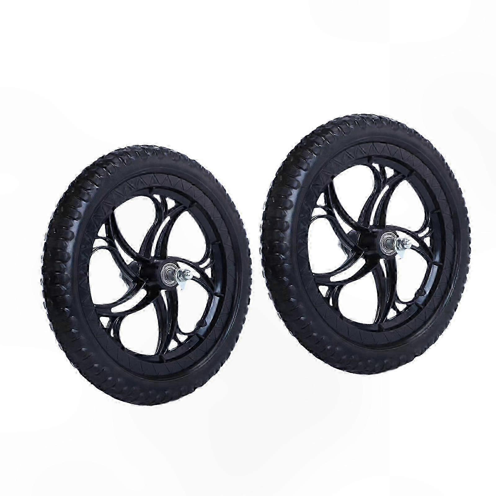 Lightweight Non-Inflatable Training Wheels for nce Bikes, Replacement Pair for Kids' Cycling Practice