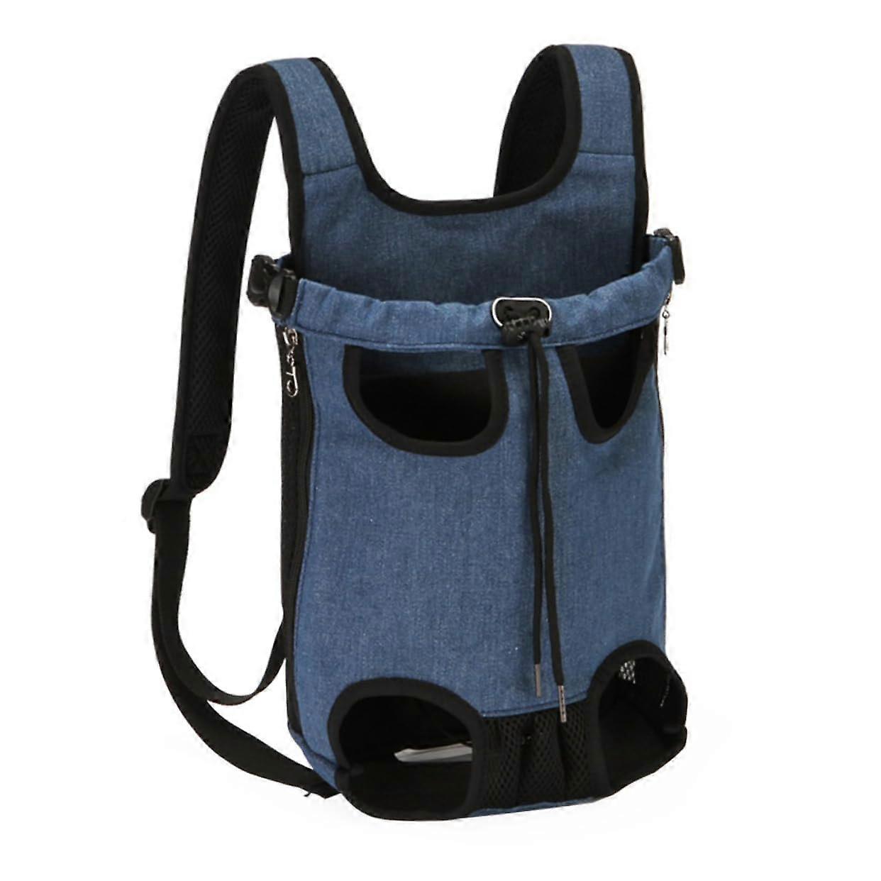 Pet Carrier Backpack - Portable Breathable Travel Bag for Cats and Dogs, Adjustable Size, Durable Material, Front Design