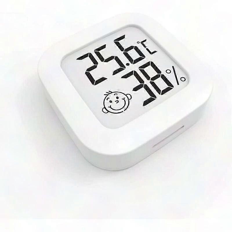 Mini Digital Hygrometer Thermometer - High Accuracy Indoor Temperature & Humidity Monitor with Comfort Level Indicator, White 4242