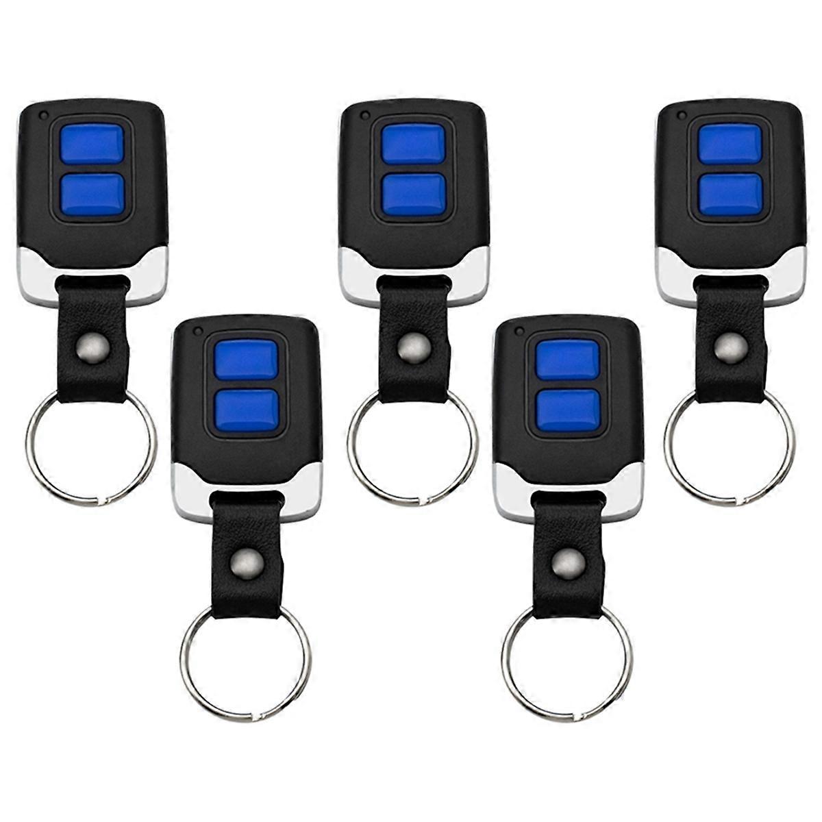 5PCS Garage Door Remote Control 433MHz 2 Keys Wireless Rolling Gate Controller with Clone Copy Function