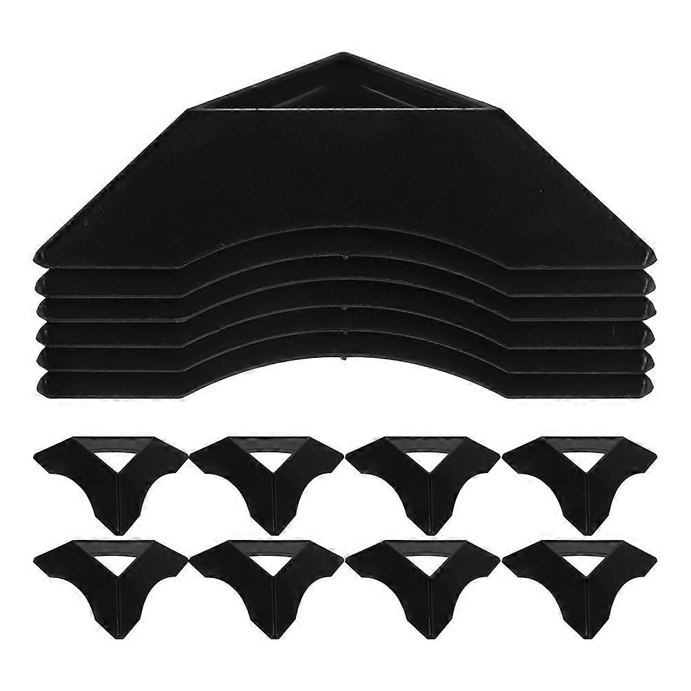 30pcs Plastic Triangle Speed Cube Base Puzzle Cube Holder Tripod Frame Mini Cube Organizer Display Stand Pedestal for Kids Black