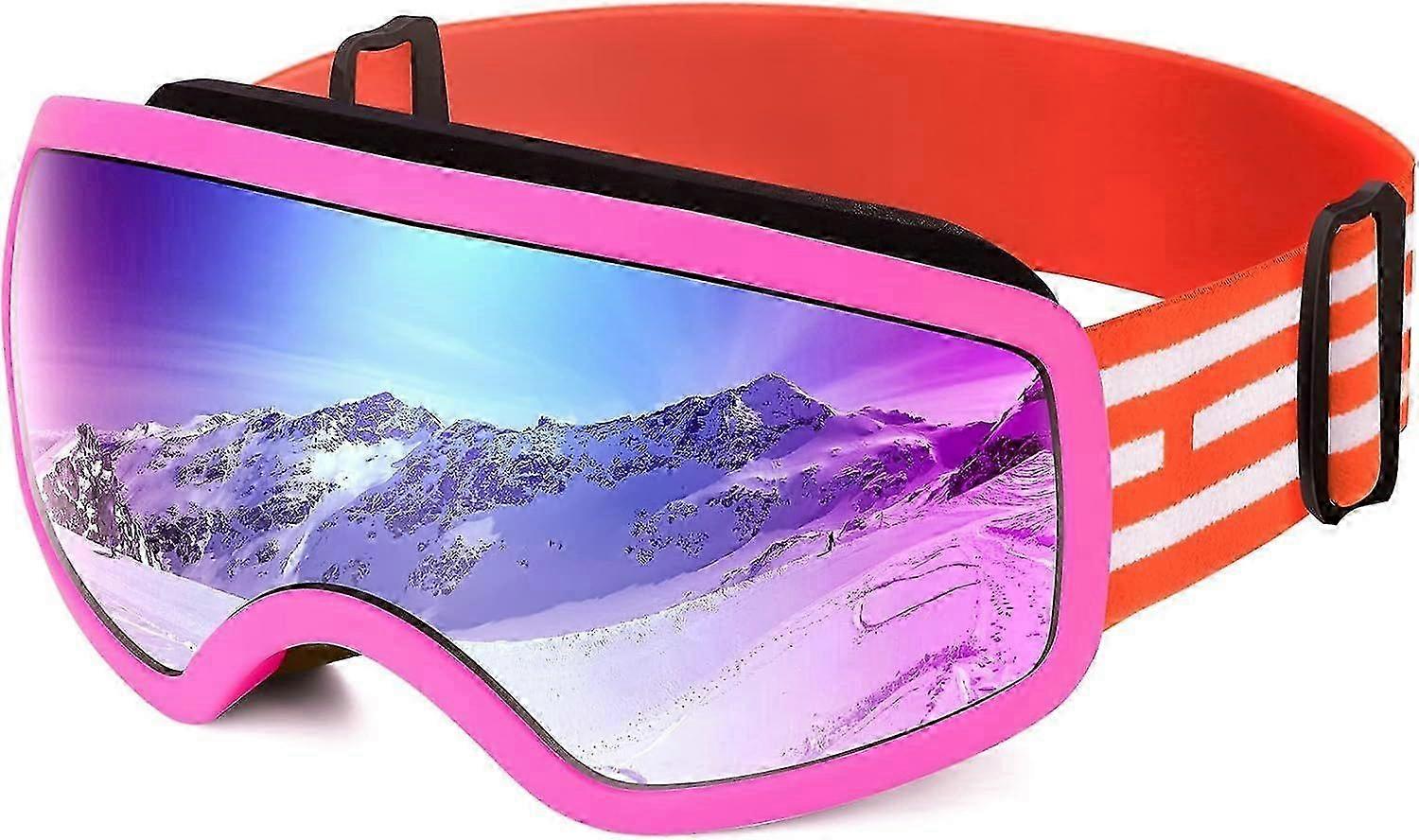 Kids Ski Goggles - Children Skiing Snowboard Goggles for Boys, Girls, Junior - Snow Glasses Helmet Compatible