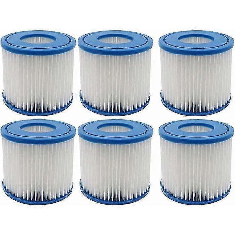 6-piece Pool Hot Tub Filter Set - D-type - Summer Wave Replacement Filter