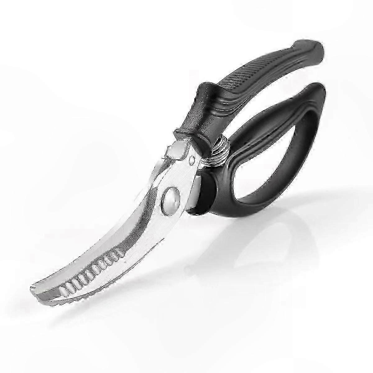 Durable Kitchen Shears for Poultry, Meat, and Vegetable Cutting - Spring-Loaded Design for Easy Use