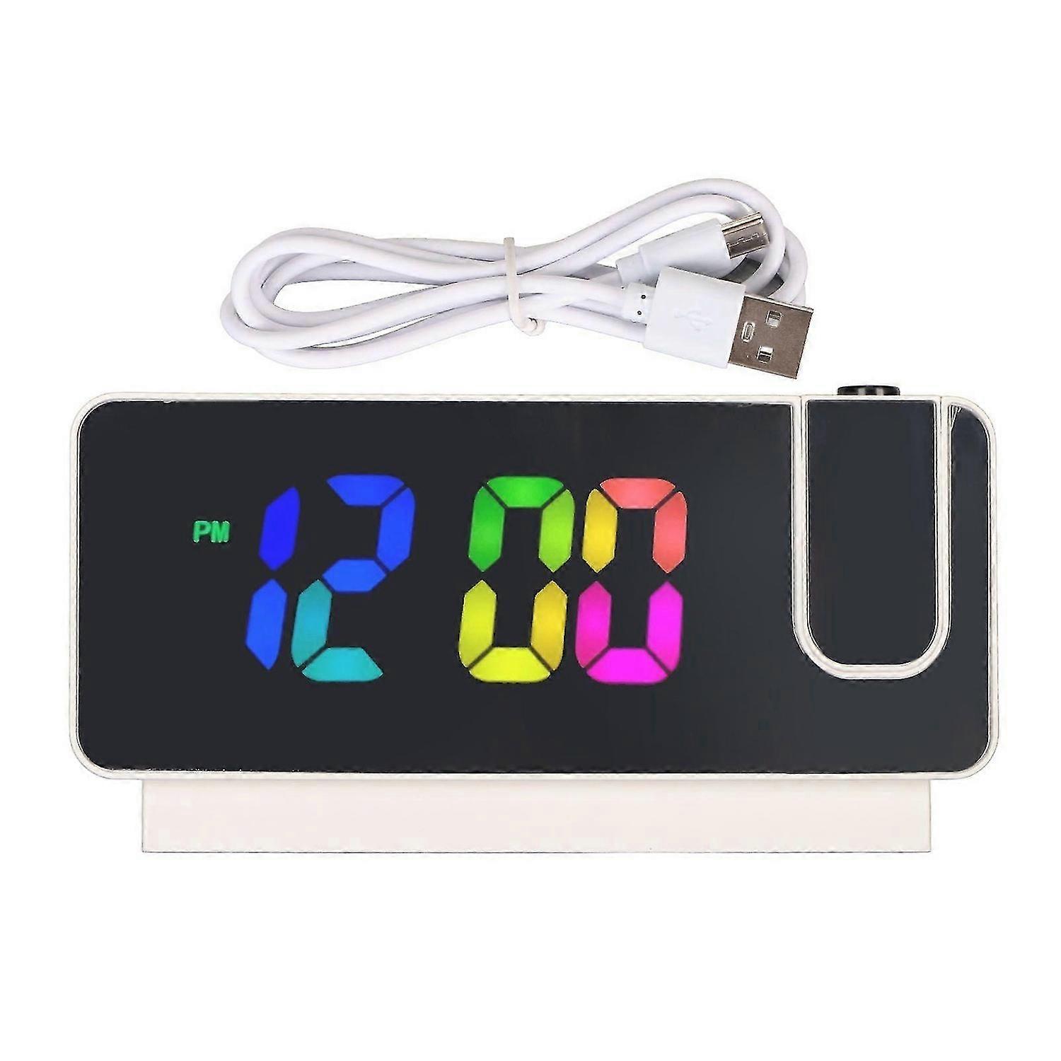 2025 Latest Model Digital Alarm Clock LED Display Mirror Electronic Clocks