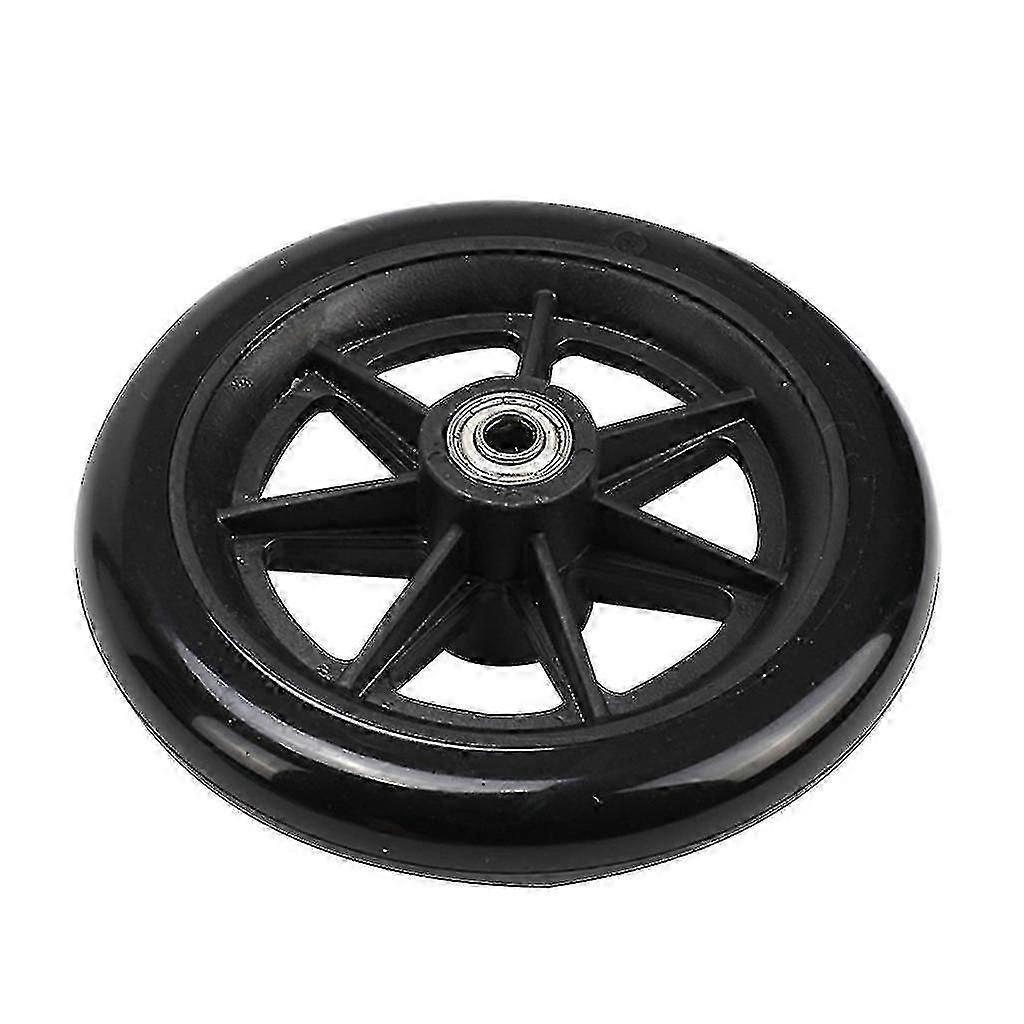 6/8 polegadas pesada cadeira de rodas roda de rodízio dianteiro roda flexível sólido do pneu