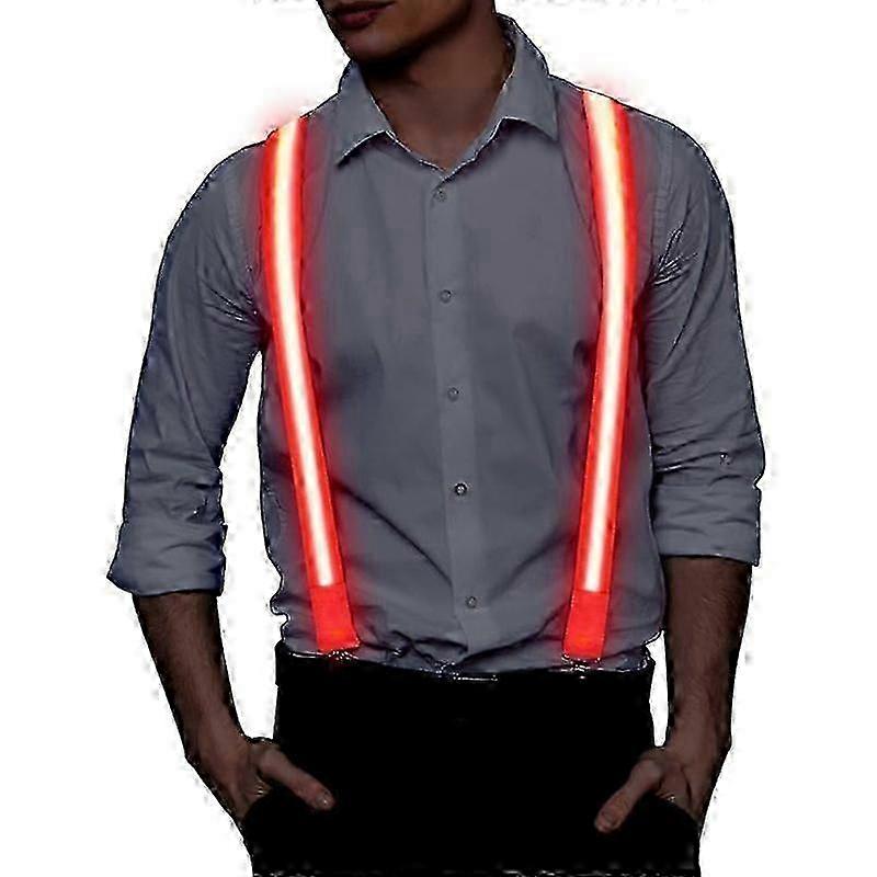 Light-Up Suspenders: LED Glow Party Supplies for Dark Environments