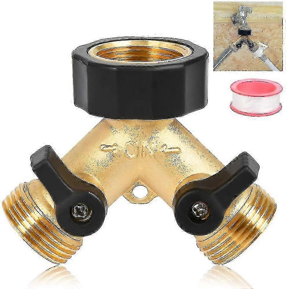 Connecteur d’eau à double robinet pour distributeur en Y de machine à laver
