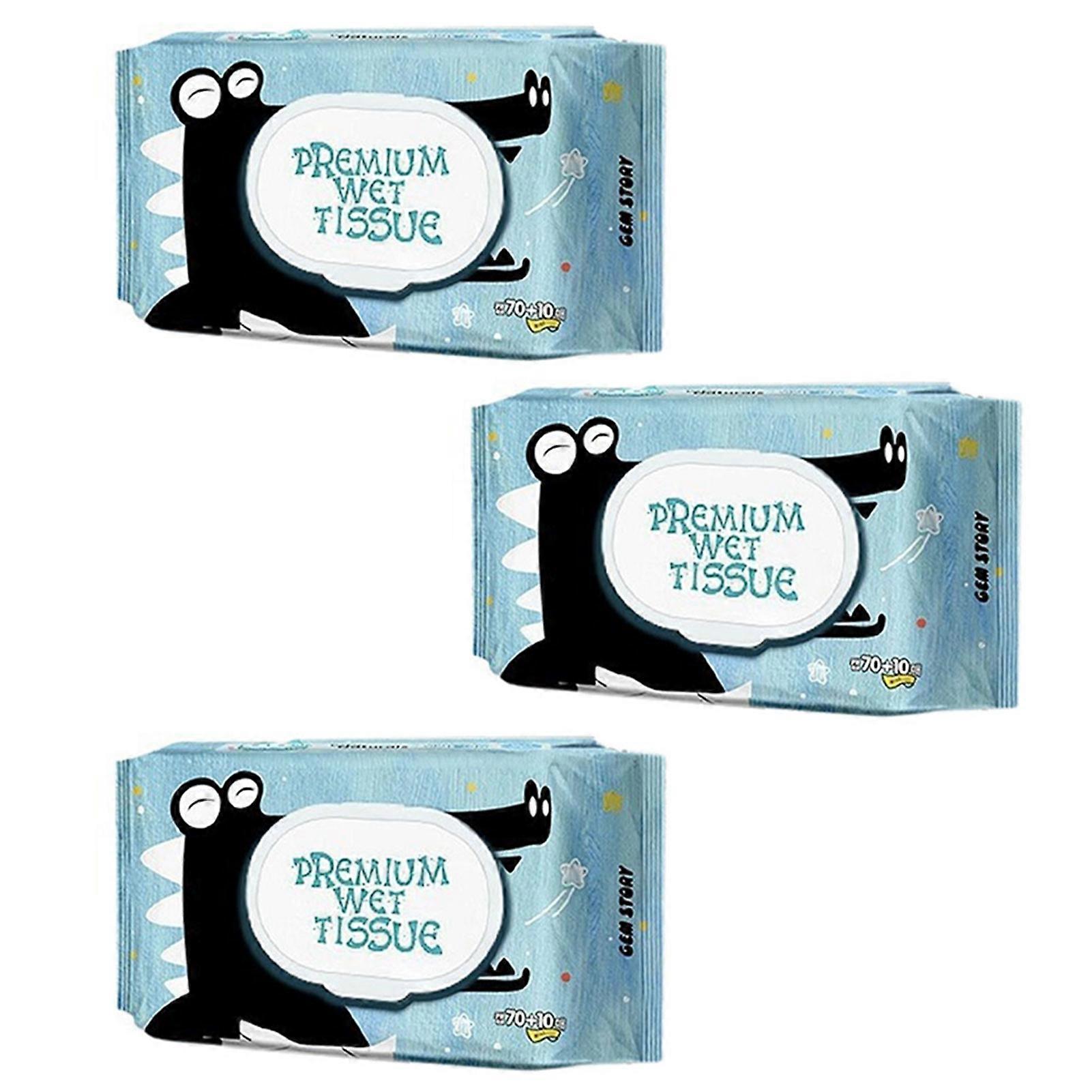 Baby Wipes 80 Count, Gentle Hypoallergenic Wet Tissue for Sensitive Skin, Ideal for Diaper Change, Travel & Daily Use