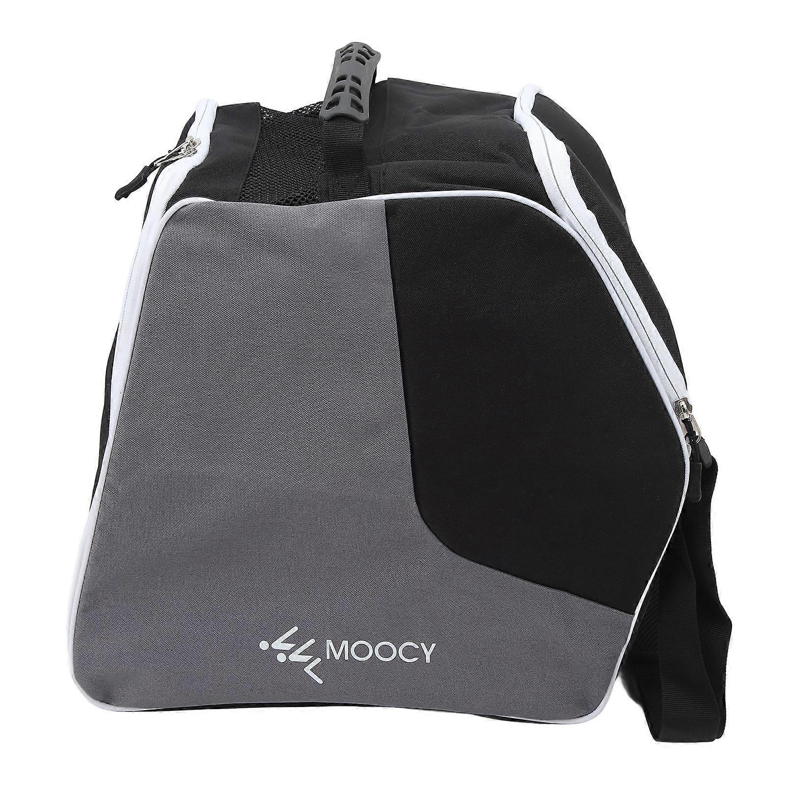 Ski Boot Bag Black Waterproof Large Capacity Snowboard Boot Storage Bag for Ski Helmets Goggles Gloves