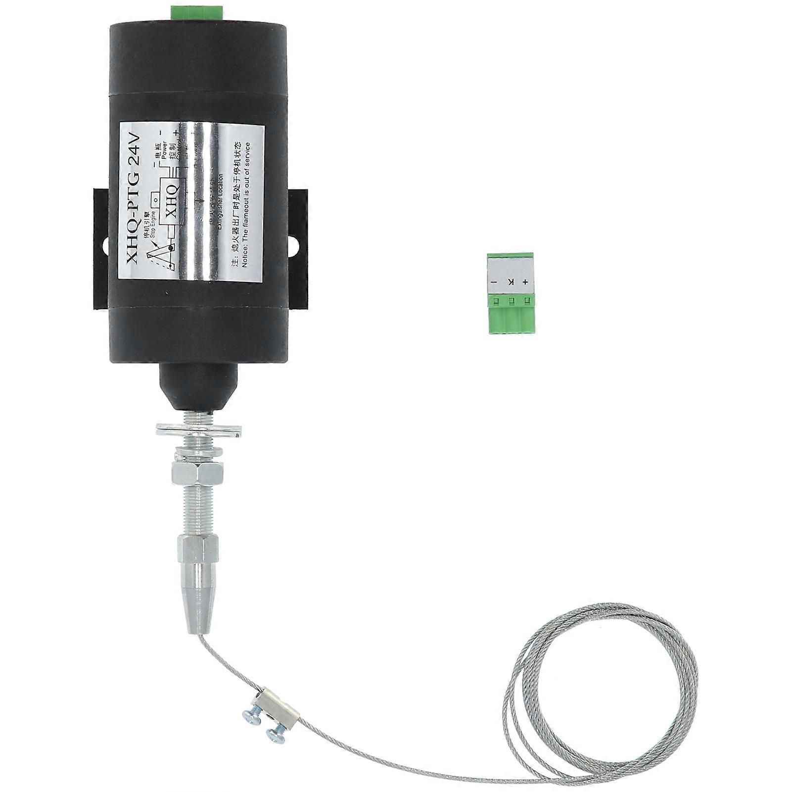 Électrovanne d'arrêt de carburant pour groupe électrogène diesel, accessoires d'arrêt de flamme 24 V XHQPTG