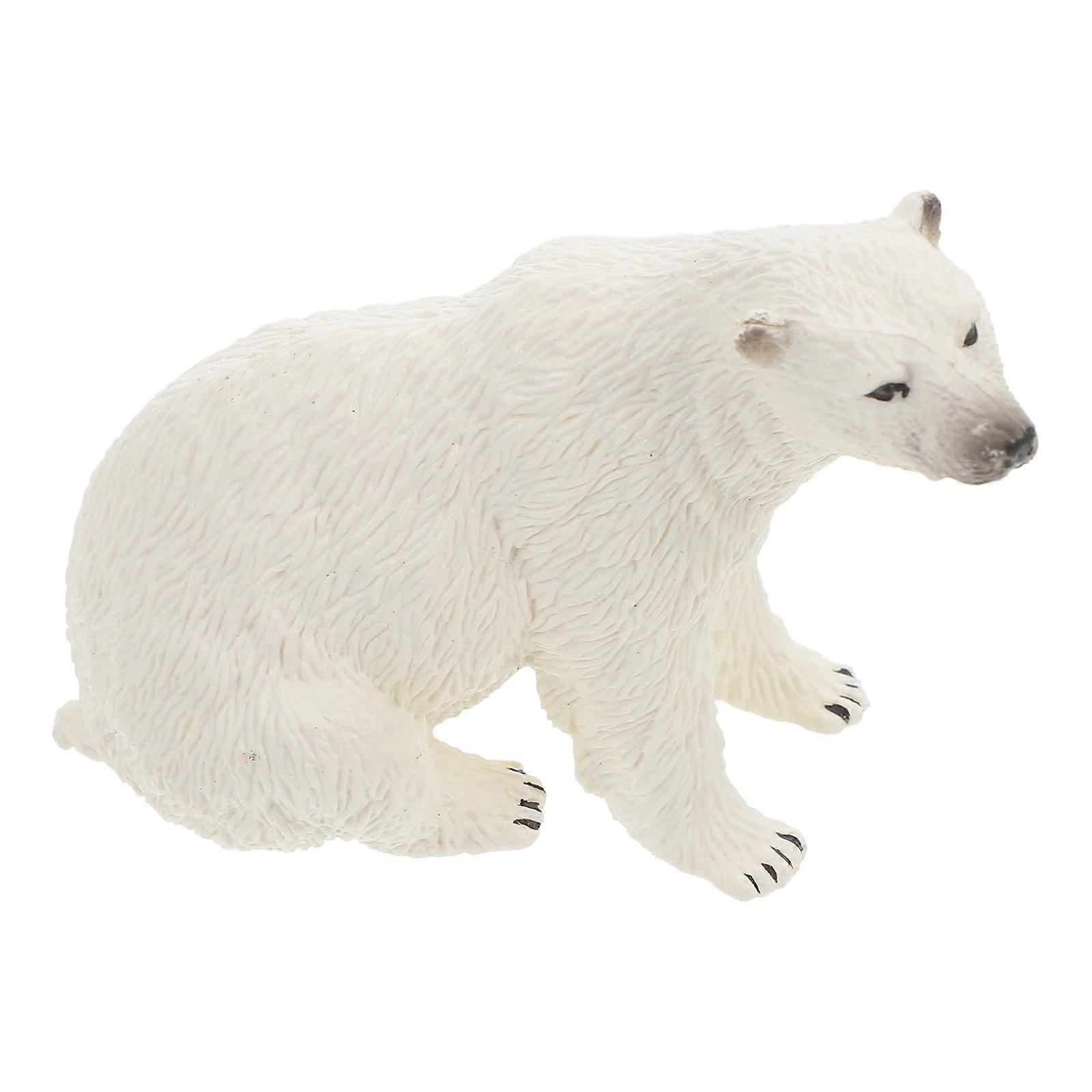 Bear Figurines Realistic Simulation Bear Model for Decoration 3Pcs