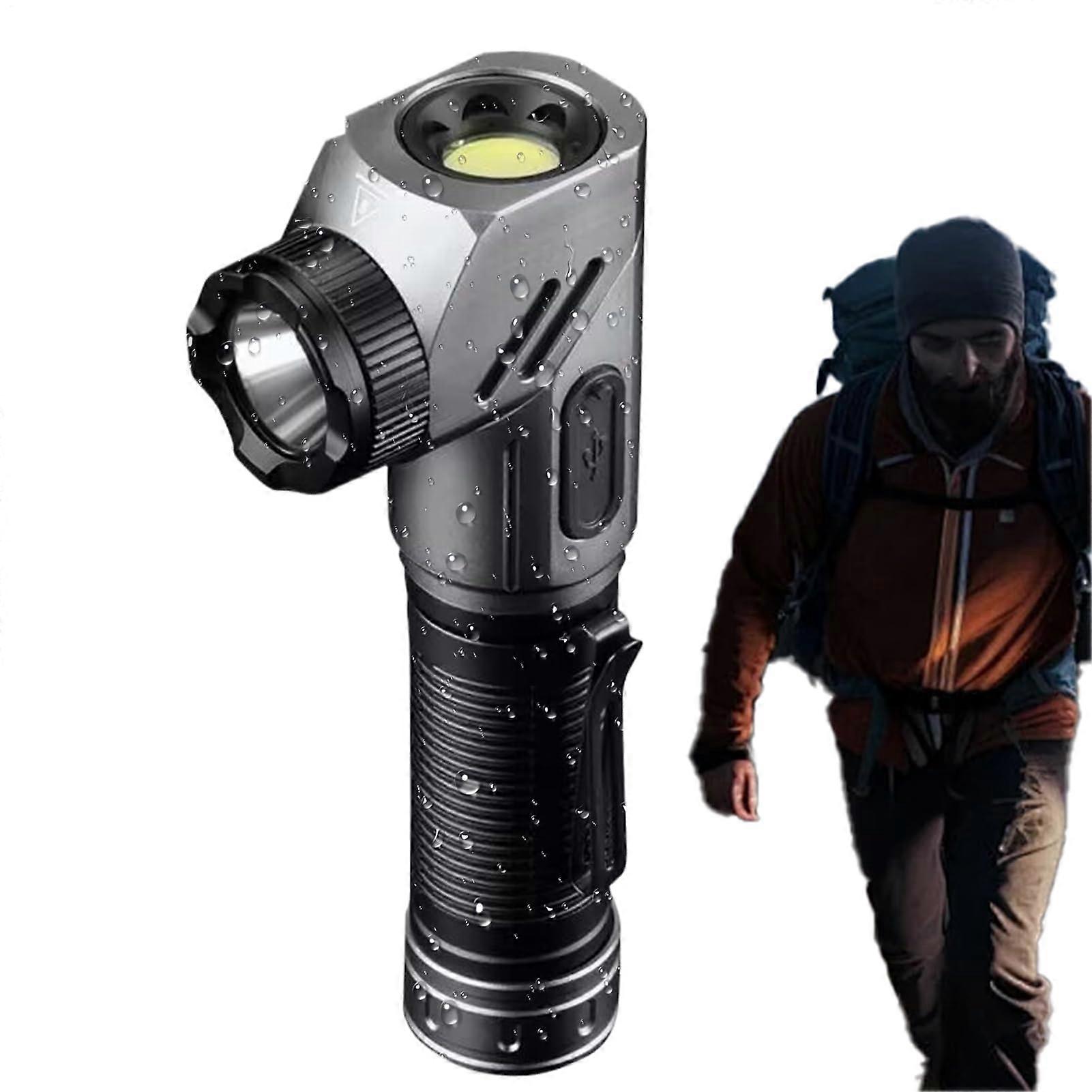 Rechargeable Work Light, Magnetic Flashlight, 90Degree Adjustable Corner Work Light, Outdoor Portable Torch