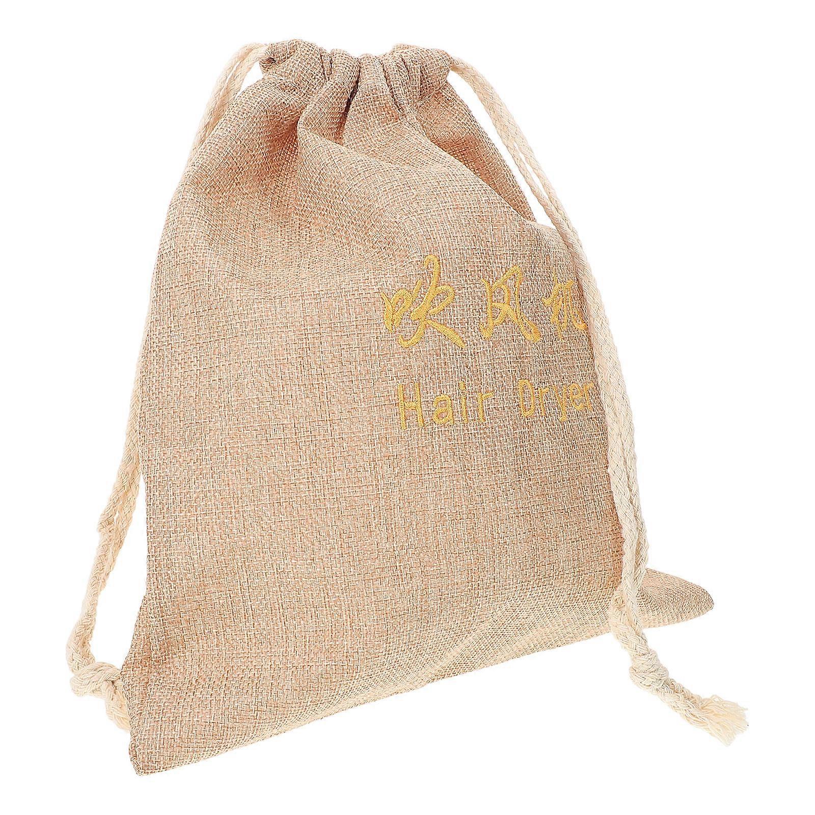Hair Dryer Bag Drawstring Large for Storage 2Pcs Cloth Travel Organizer