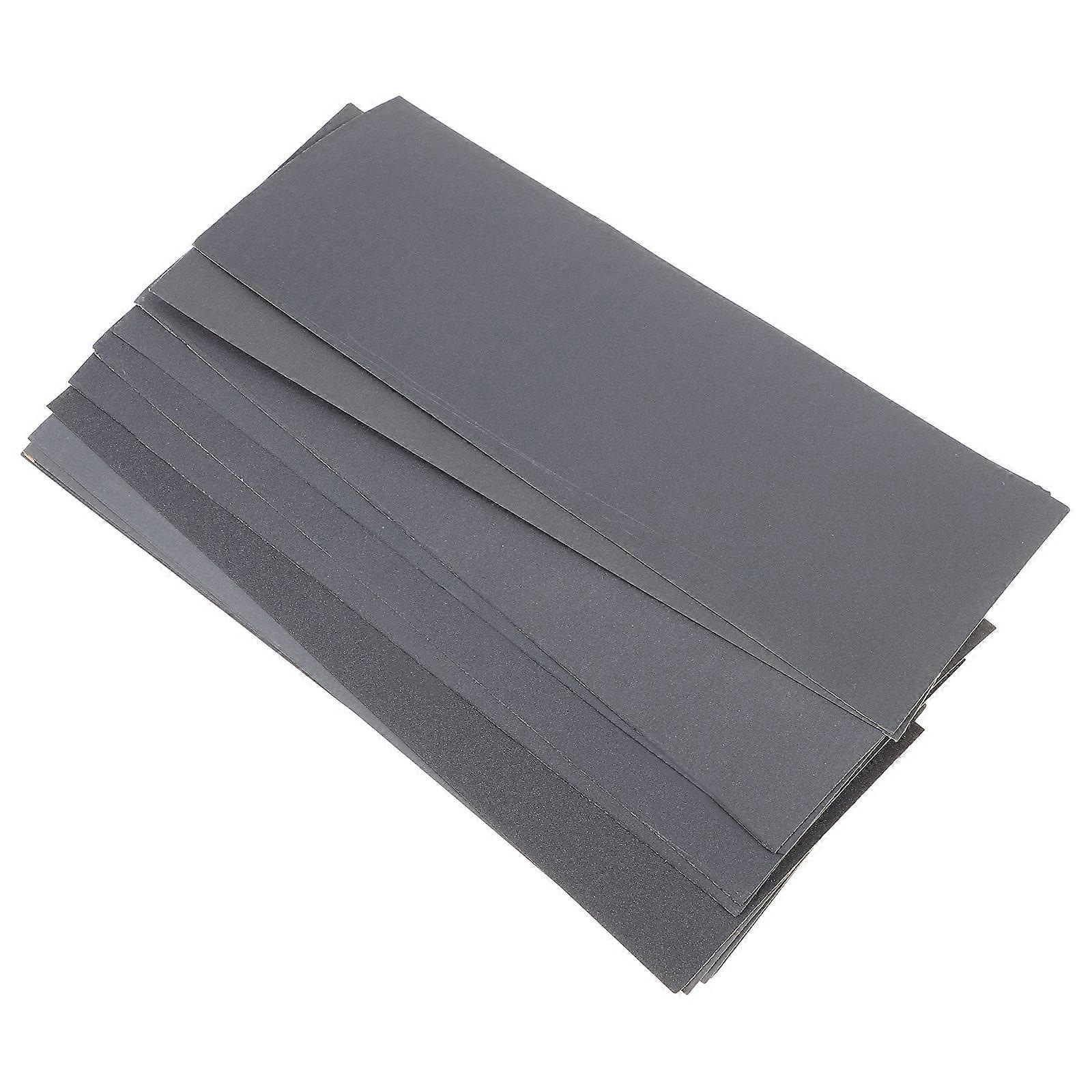 12 Sheets Abrasive Dry Wet Sandpaper Sheets Assorted Grit Waterproof Sandpaper