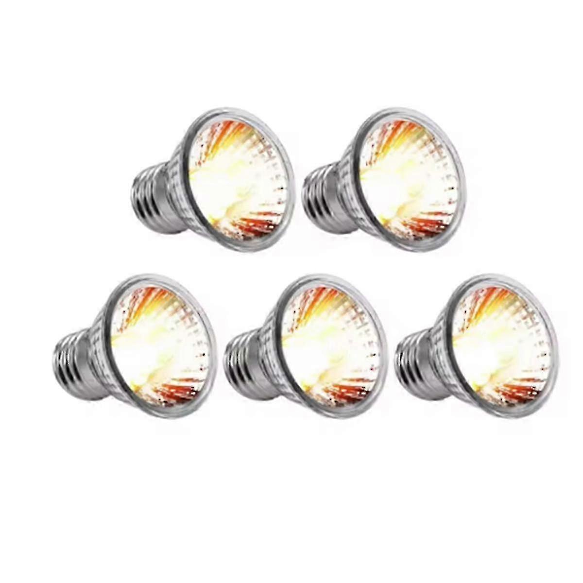 5PCS UVA + UVB Reptile Chauffage Ampoule Se prélassant Ampoules UV