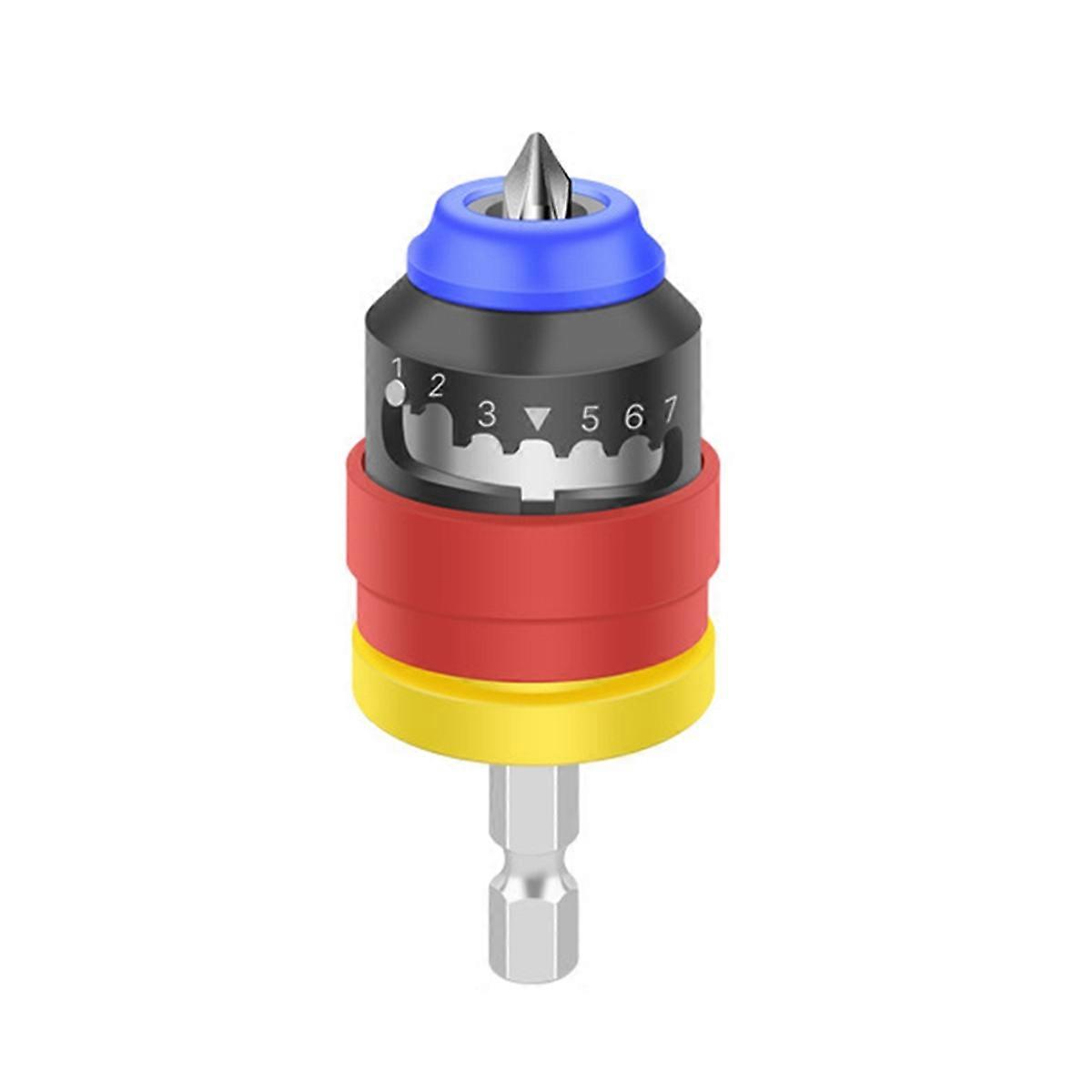 Gypsum Board Batch Head Adjustable Depth Positioning Batch Head Nozzle Electric Batch Head Screw Locator Red & Yellow