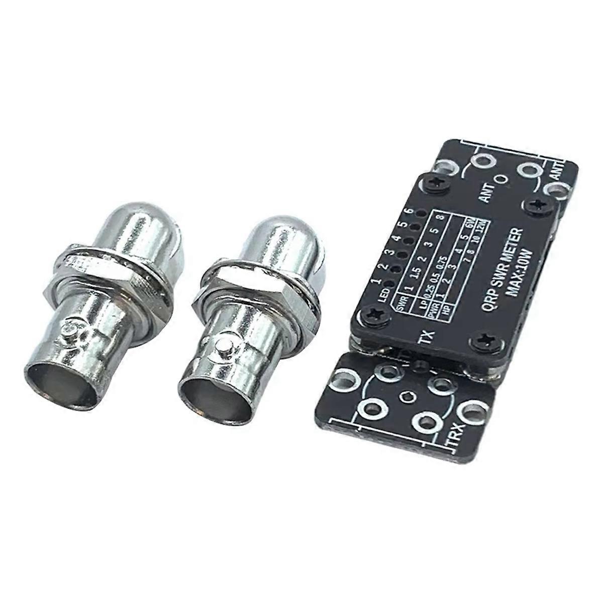 Mini Power SWR Meter 3-30MHz HF Short Wave Standing Wave Meter Digital 12W HF Shortwave Power SWR Meter Inst ents