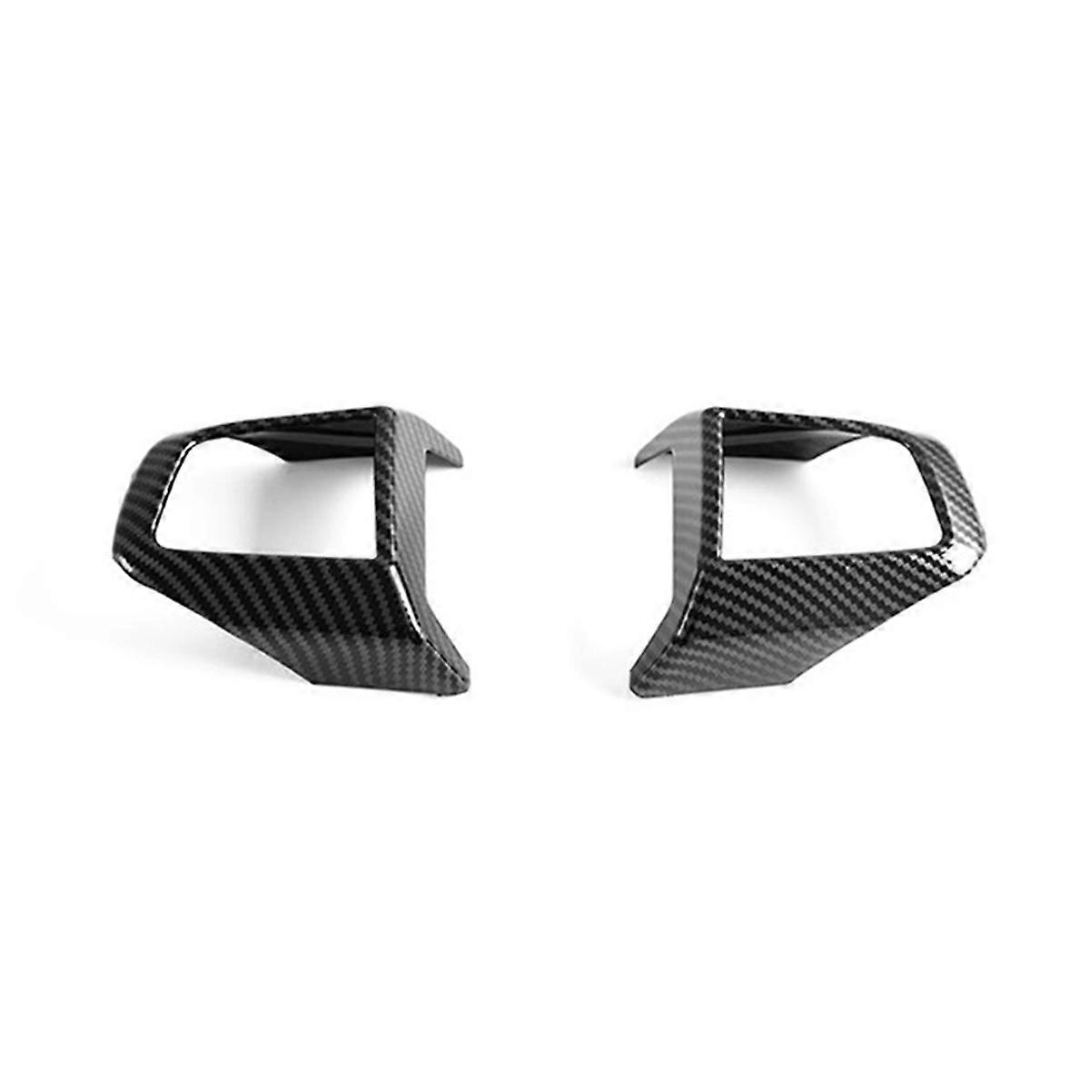 Car Steering Wheel Button Cover Trim for S F66 / F67 2025 Accessories ABS Carbon Fiber