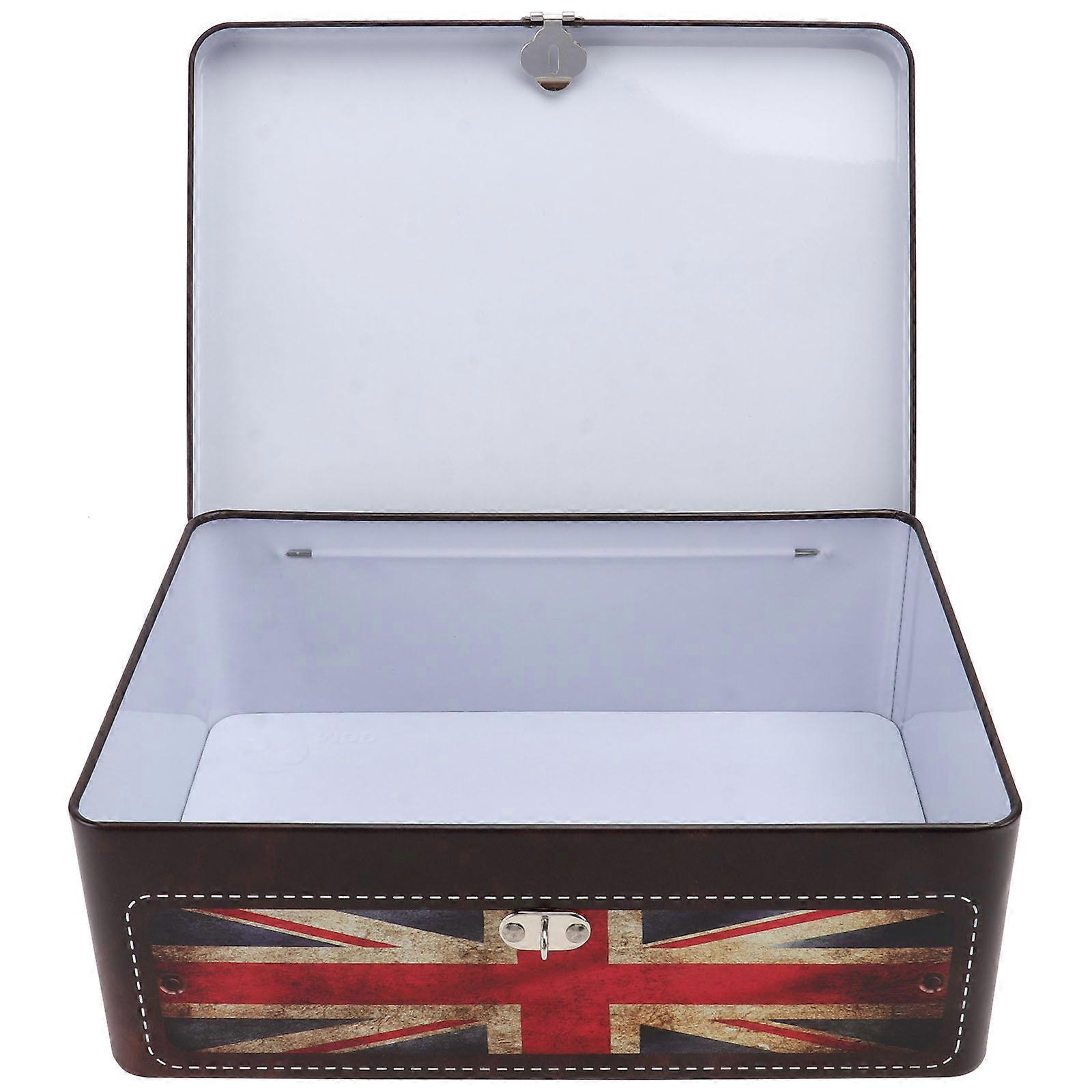 Private Item Lock Box Iron Box for Storage Use Lock
