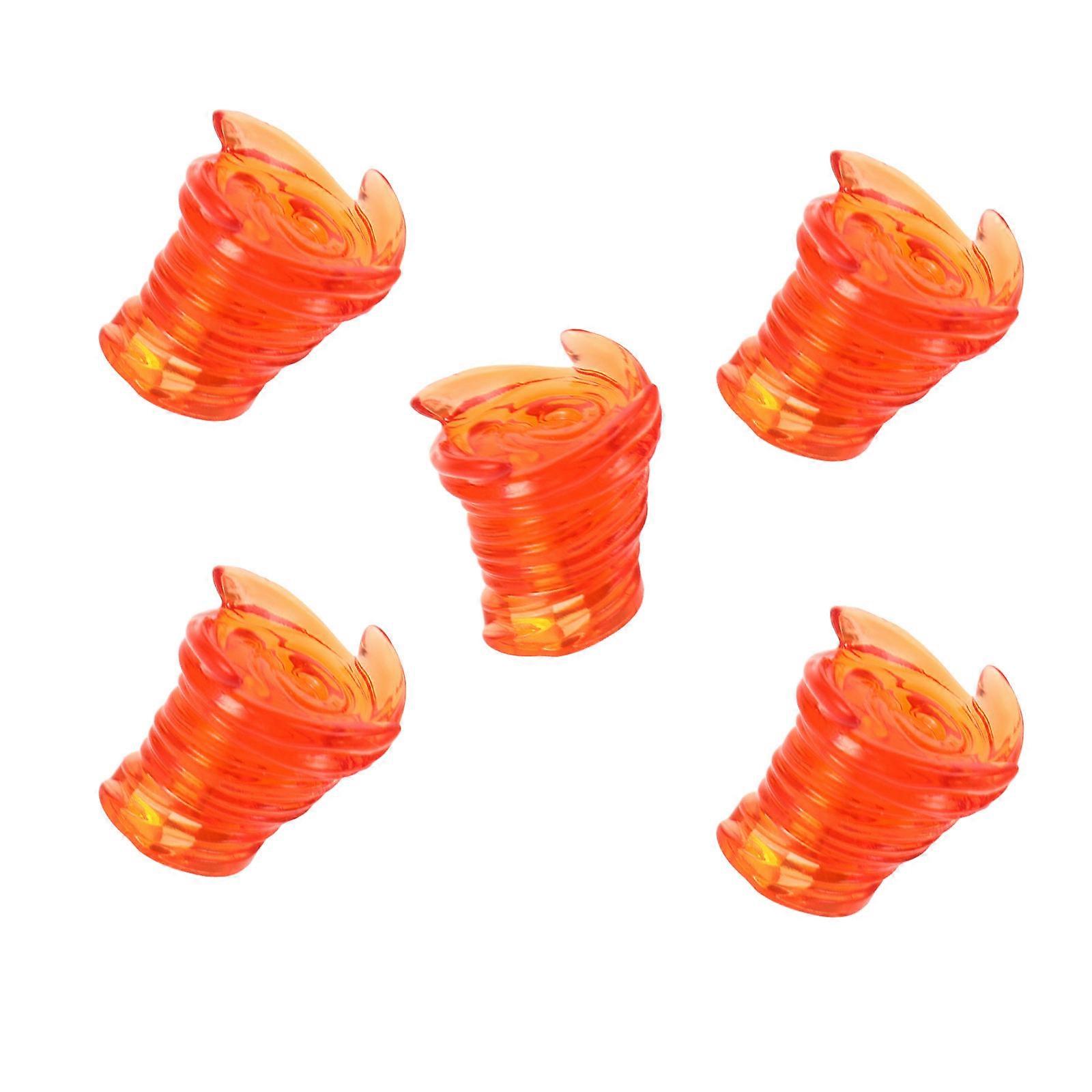 Tornado Model Effect For Action Figures 10 Pcs Dynamic Decoration For Indoor Play Imaginative Play Orange ABS