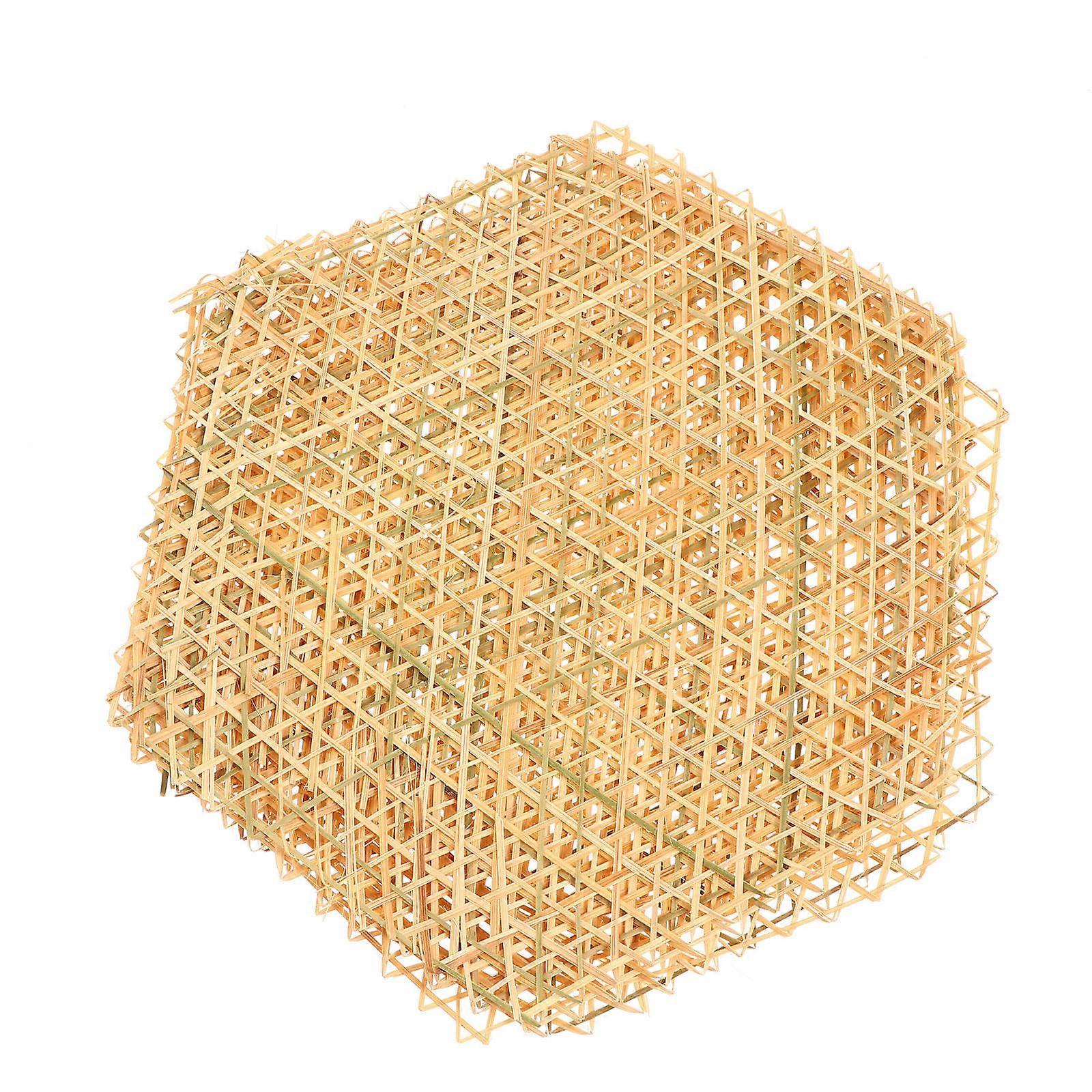 Bamboo Mats Decorative Dish Mats for Kitchen 6Pcs Handmade Set