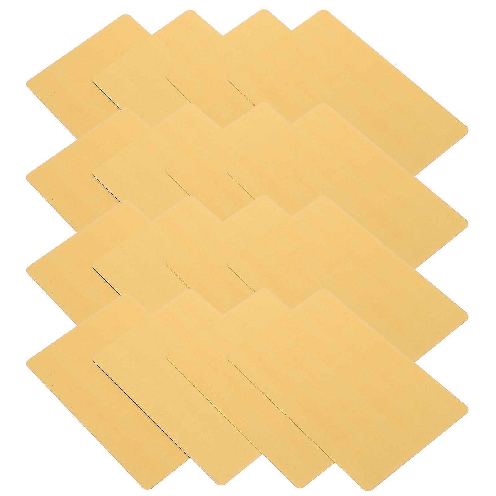 Engraving Blank Metal Cards 250 Pcs Perfect For DIY Users Rectangular Shape Made Of Aluminum Material