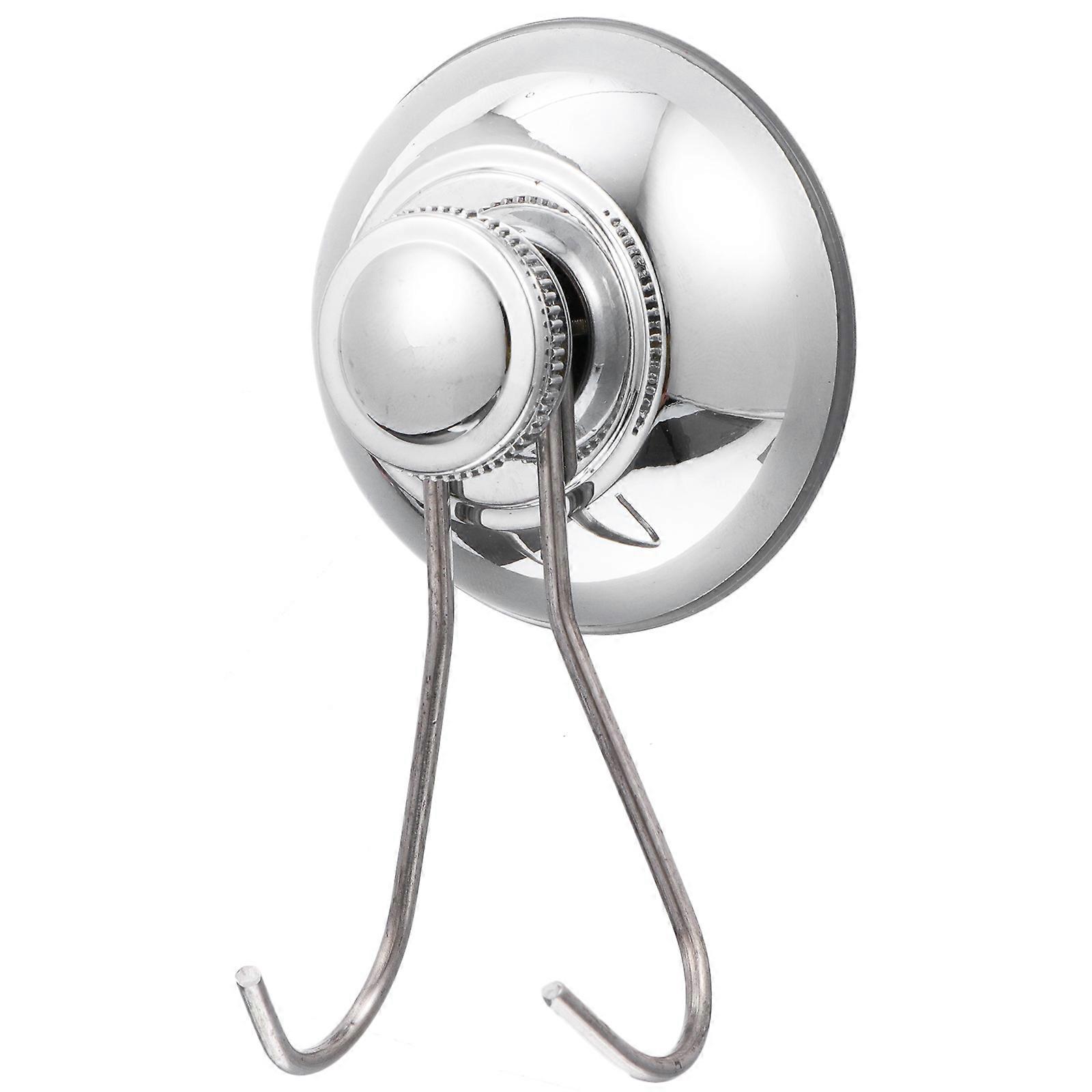 Silver Wall Hanging Suck Cup Hook Heavy Duty Sucker Hook 3Pcs