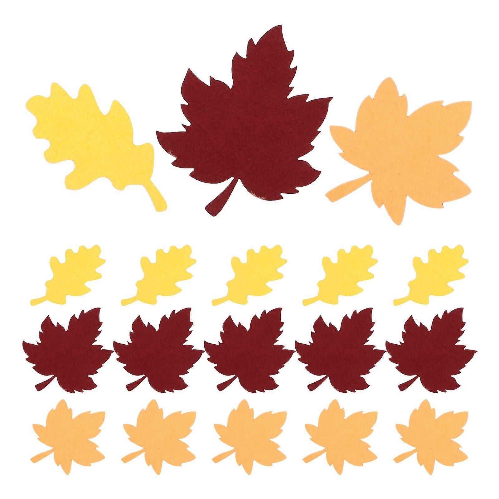 Multi Colored Thanksgiving Confetti 300 Pcs Unique Decorative Leaf Props Designed For Captivating Thanksgiving Festivities