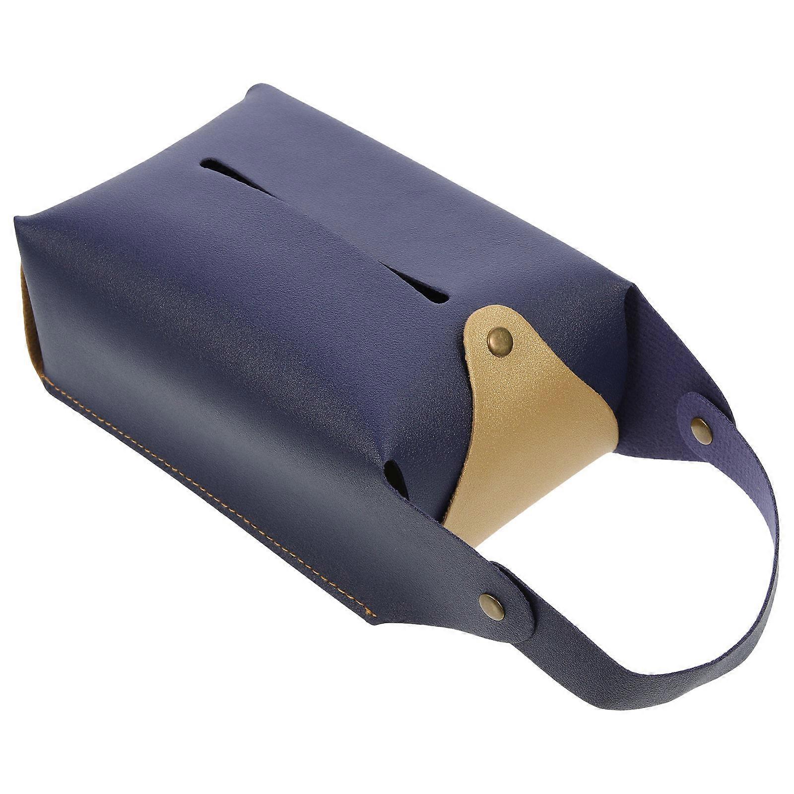 Car Tissue Holder Napkin Box for Storage 3Pcs Black Container