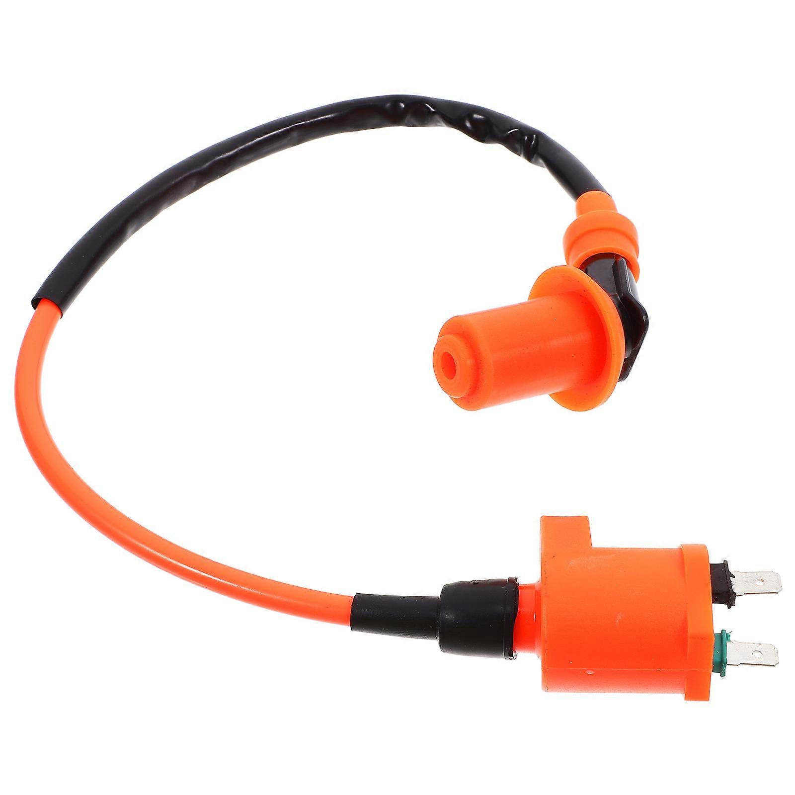 Replacement Ignition Coil for Motorcycle Engine Performance 2Pcs Orange