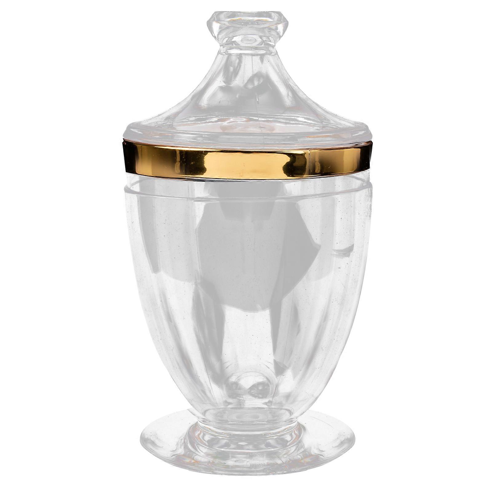 Golden Candy Container for Storage 3Pcs Transparent Candy Holder for Wedding