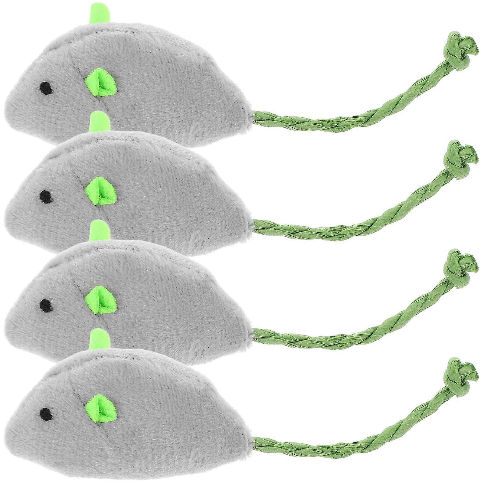 Realistic Plush Mouse Cat Toy for Entertaining Cats 12Pcs Indoor Toy