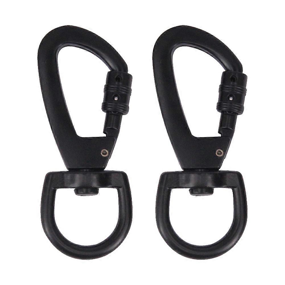 Dog Collar Leash Buckle Keychain for DIY Use 4Pcs Black Zinc Alloy
