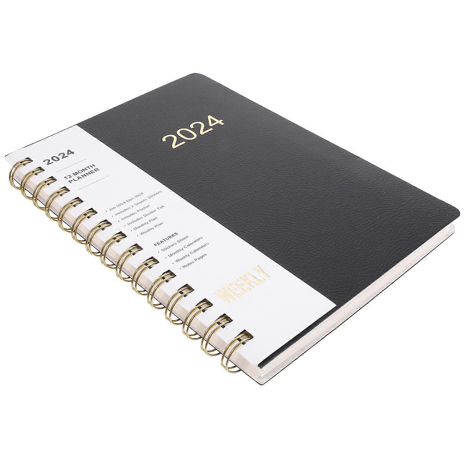 Time Management Notebook with Planner Spiral Notepad 4Pcs Schedule Notepad for Gift
